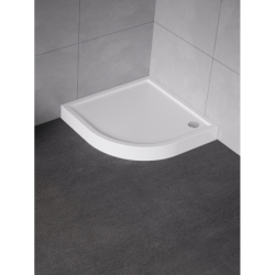 Brodzik półokrągły biały COLUMBUS 80x80x14 NEW TRENDY B-0316