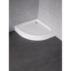 Brodzik półokrągły biały DOMIO 90x90x16 NEW TRENDY B-0350