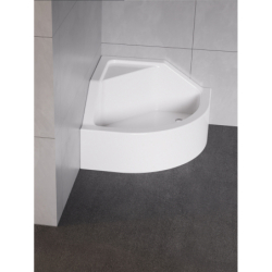 Brodzik półokrągły biały ANGUS 80x80x29 NEW TRENDY B-0361