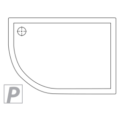 Brodzik biały MAXIMA ULTRA 120x85x5.5 NEW TRENDY B-0336