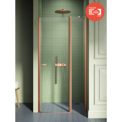 Drzwi wnękowe NEW SOLEO COPPER BRUSHED 100x195 szkło 6 mm NEW TRENDY D-0522A
