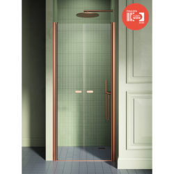 Drzwi wnękowe NEW SOLEO COPPER BRUSHED 80x195 szkło 6 mm NEW TRENDY D-0494A