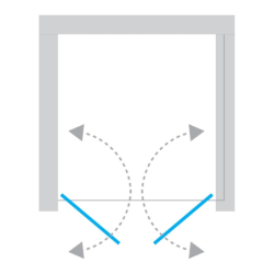 Drzwi wnękowe NEW SOLEO COPPER BRUSHED 120x195 szkło 6 mm NEW TRENDY D-0498A