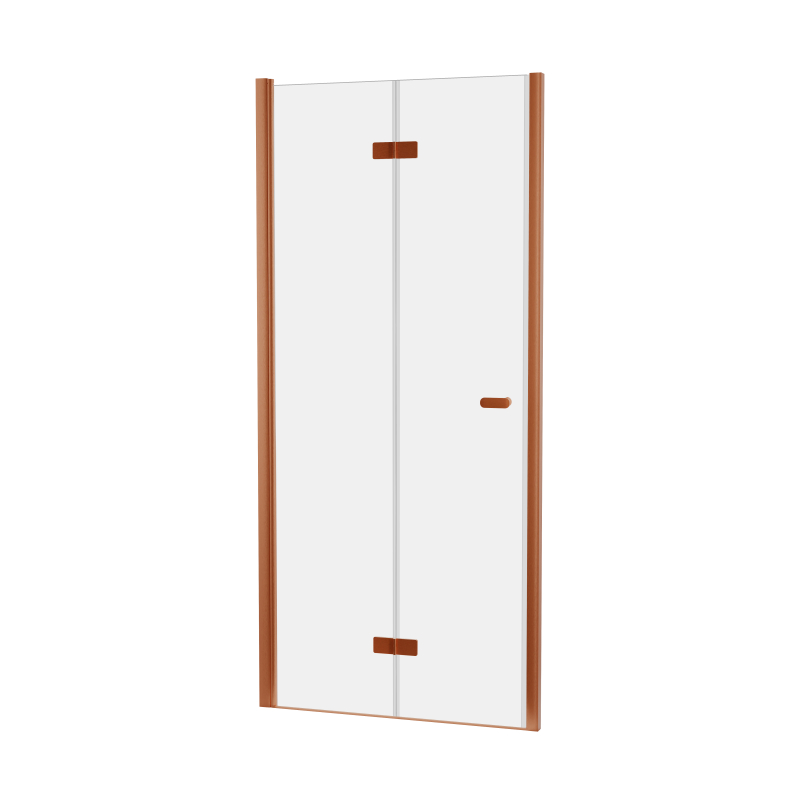 Drzwi wnękowe NEW SOLEO COPPER BRUSHED 90x195 szkło 6 mm NEW TRENDY D-0504A