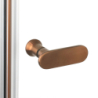 Drzwi wnękowe NEW SOLEO COPPER BRUSHED 100x195 szkło 6 mm NEW TRENDY D-0506A