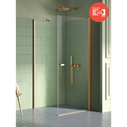 Kabina prysznicowa NEW SOLEO COPPER BRUSHED 70x70x195 szkło 6 mm NEW TRENDY K-2281