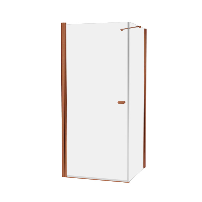 Kabina prysznicowa NEW SOLEO COPPER BRUSHED 80x110x195 szkło 6 mm NEW TRENDY K-2291