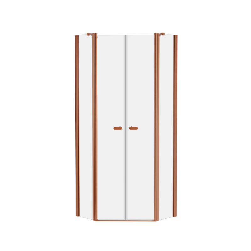 Kabina prysznicowa NEW SOLEO COPPER BRUSHED 90x120x195 szkło 6 mm NEW TRENDY K-2020