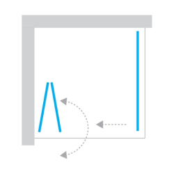 Kabina prysznicowa NEW SOLEO COPPER BRUSHED 100x70x195 szkło 6 mm NEW TRENDY K-2045