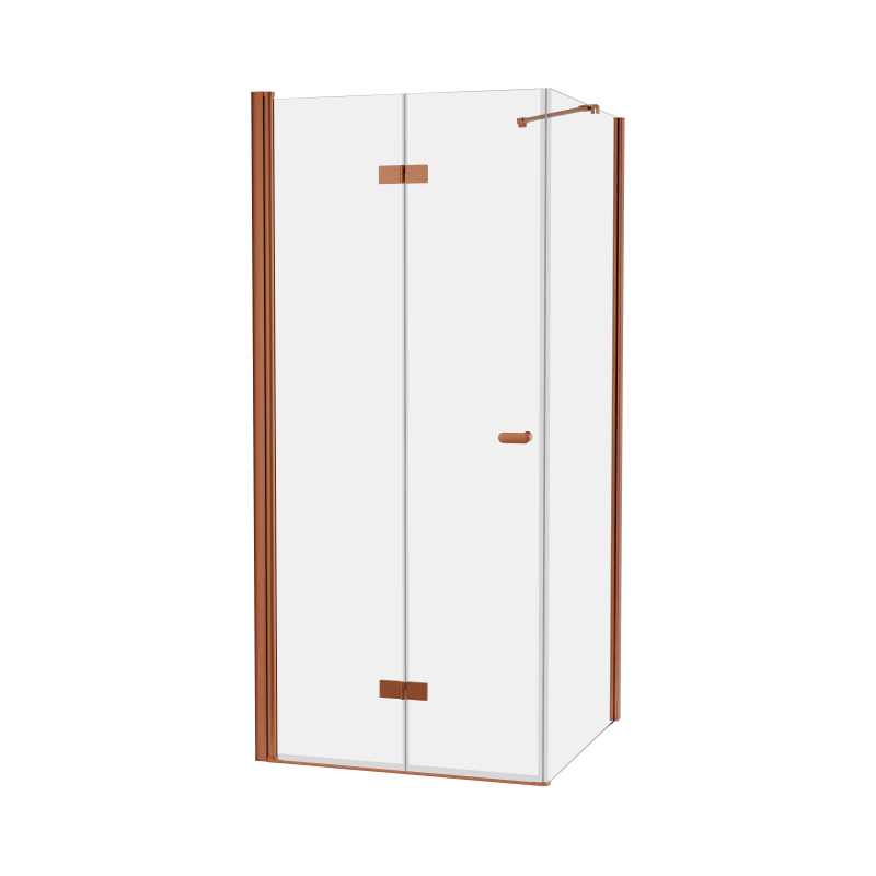 Kabina prysznicowa NEW SOLEO COPPER BRUSHED 100x110x195 szkło 6 mm NEW TRENDY K-2049