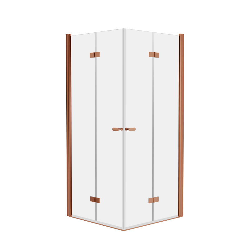 Kabina prysznicowa NEW SOLEO COPPER BRUSHED 70x80x195 szkło 6 mm NEW TRENDY K-2076