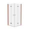Kabina prysznicowa NEW SOLEO COPPER BRUSHED 80x90x195 szkło 6 mm NEW TRENDY K-2081