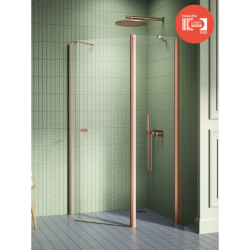 Kabina prysznicowa NEW SOLEO COPPER BRUSHED 100x80x195 szkło 6 mm NEW TRENDY K-1703