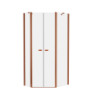 Kabina prysznicowa NEW SOLEO COPPER BRUSHED 100x80x195 szkło 6 mm NEW TRENDY K-1706