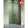 Kabina walk-in NEW SOLEO COPPER BRUSHED 90x195 szkło 6 mm NEW TRENDY K-2103