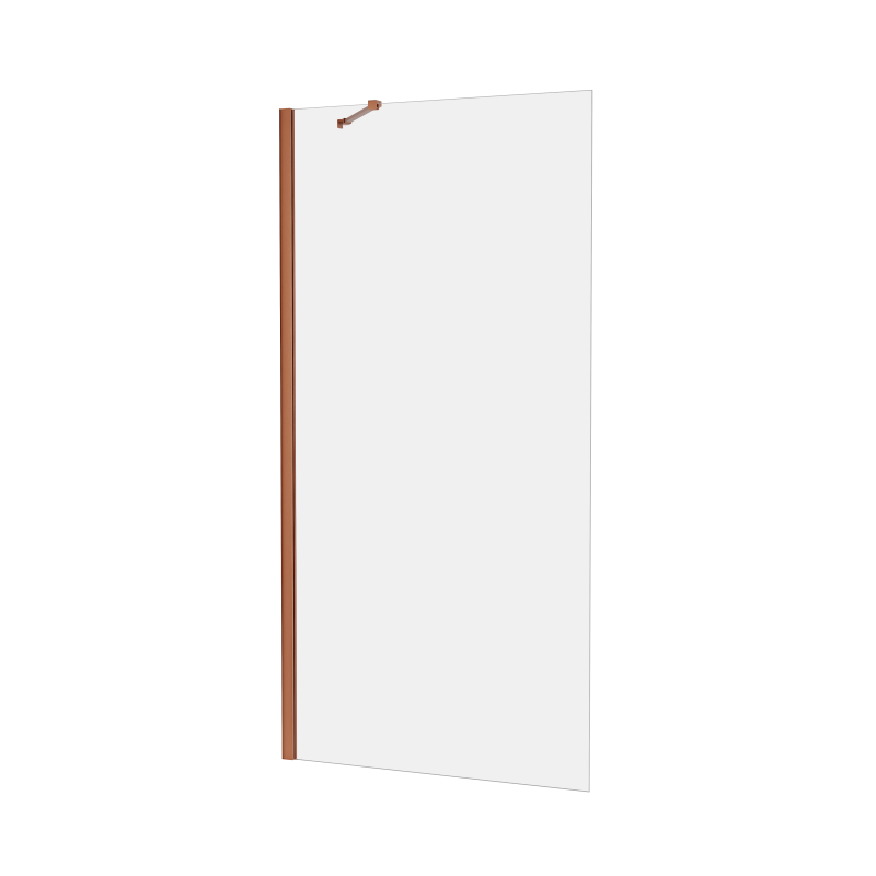 Kabina walk-in NEW SOLEO COPPER BRUSHED 120x195 szkło 6 mm NEW TRENDY K-2106