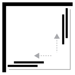 Kabina prysznicowa SUVIA 90x90x185 szkło 5 mm NEW TRENDY K-3576