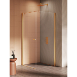 Kabina prysznicowa NEW SOLEO GOLD BRUSHED 100x70x195 szkło 6 mm NEW TRENDY K-4188-WP