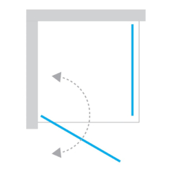 Kabina prysznicowa NEW SOLEO GOLD BRUSHED 100x100x195 szkło 6 mm NEW TRENDY K-4191-WP