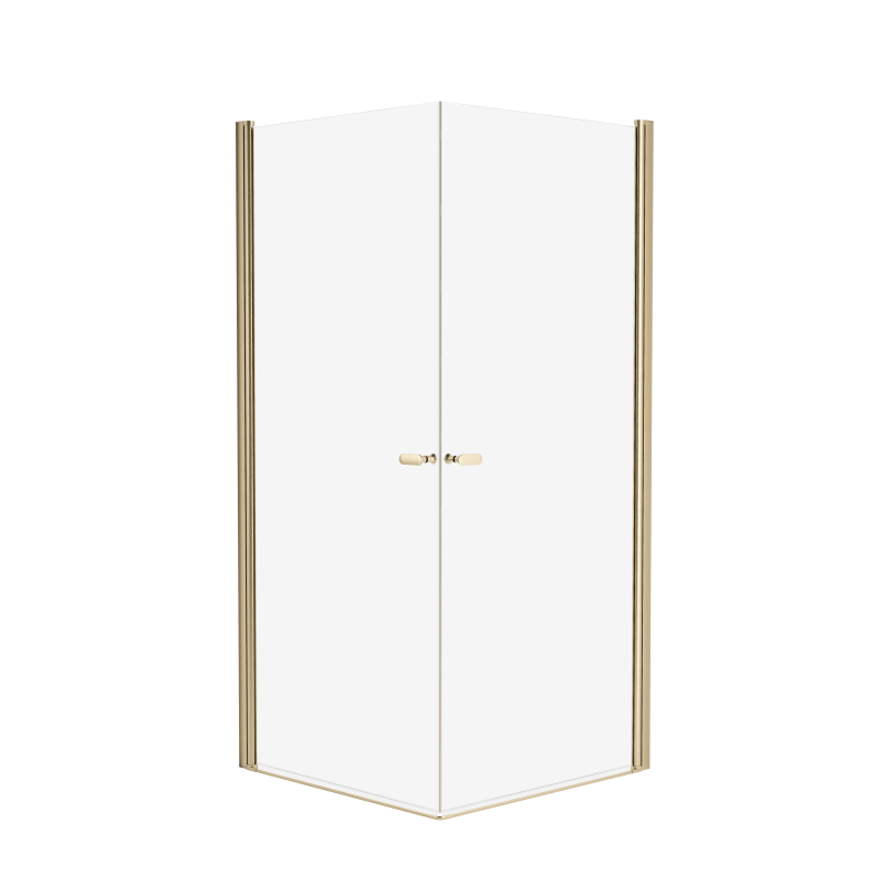 Kabina prysznicowa NEW SOLEO GOLD BRUSHED 70x80x195 szkło 6 mm NEW TRENDY K-4225