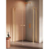 Kabina prysznicowa NEW SOLEO GOLD BRUSHED 90x90x195 szkło 6 mm NEW TRENDY K-4239