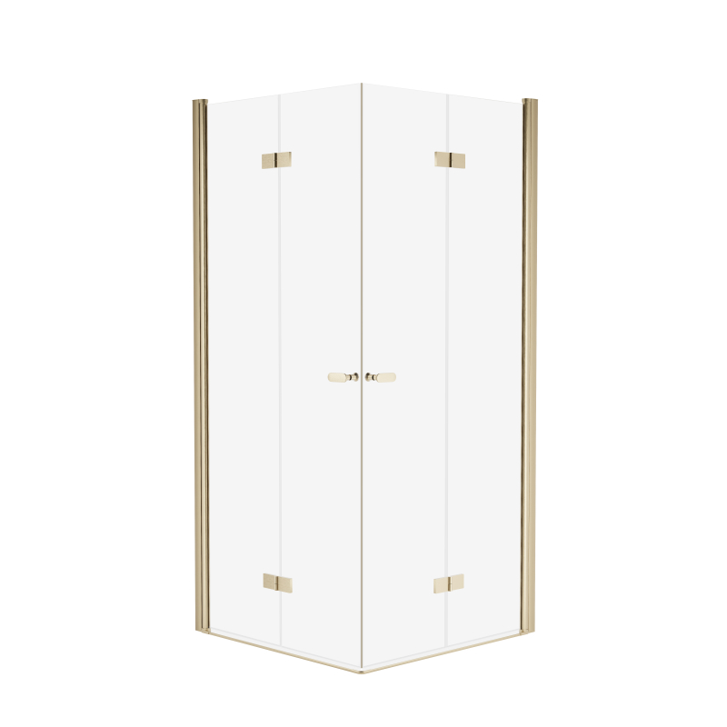 Kabina prysznicowa NEW SOLEO GOLD BRUSHED 90x100x195 szkło 6 mm NEW TRENDY K-4308