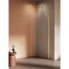 Kabina walk-in NEW SOLEO GOLD BRUSHED 110x195 szkło 6 mm NEW TRENDY K-4319