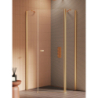 Kabina prysznicowa NEW SOLEO GOLD BRUSHED 90x90x195 szkło 6 mm NEW TRENDY K-3582