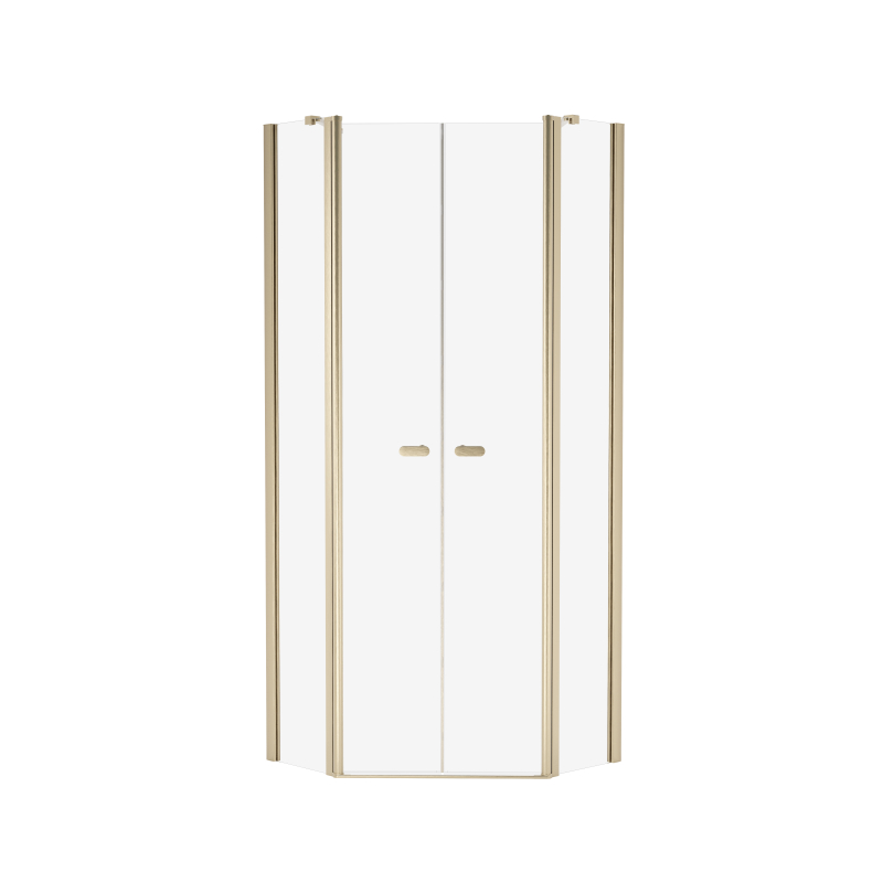 Kabina prysznicowa NEW SOLEO GOLD BRUSHED 100x80x195 szkło 6 mm NEW TRENDY K-3587
