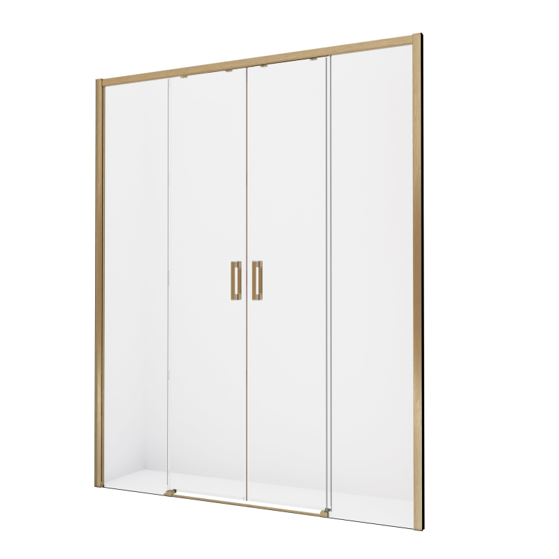 Drzwi wnękowe PRIME GOLD BRUSHED 130x200 szkło 6 mm NEW TRENDY D-0798A