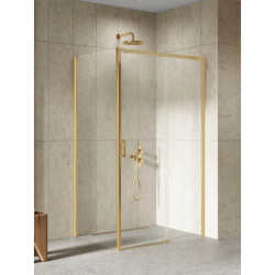 Kabina prysznicowa PRIME GOLD BRUSHED 160x70x200 szkło 6 mm NEW TRENDY D-0797A/D-0328B