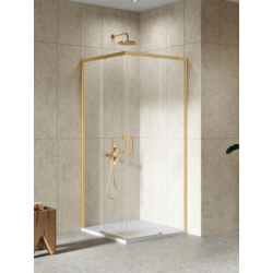 Kabina prysznicowa PRIME GOLD BRUSHED 120x90x200 szkło 6 mm NEW TRENDY D-0788A/D-0779A