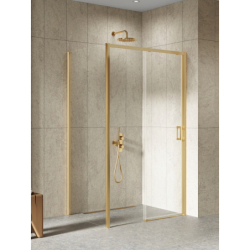 Kabina prysznicowa PRIME GOLD BRUSHED 100x70x200 szkło 6 mm NEW TRENDY K-3834