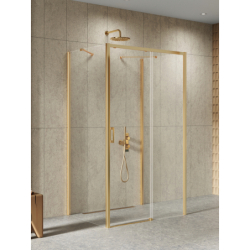 Kabina prysznicowa PRIME GOLD BRUSHED 110x90x200 szkło 6 mm NEW TRENDY K-3896