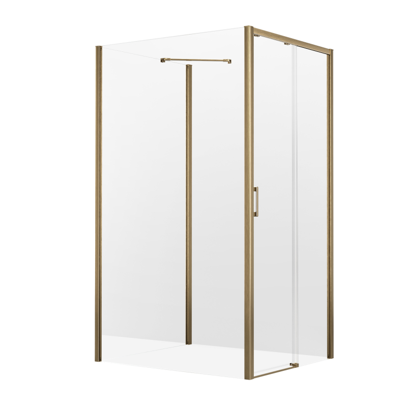 Kabina prysznicowa PRIME GOLD BRUSHED 120x100x200 szkło 6 mm NEW TRENDY K-3951