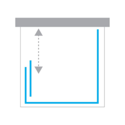 Kabina prysznicowa PRIME GOLD BRUSHED 120x90x200 szkło 6 mm NEW TRENDY K-3962