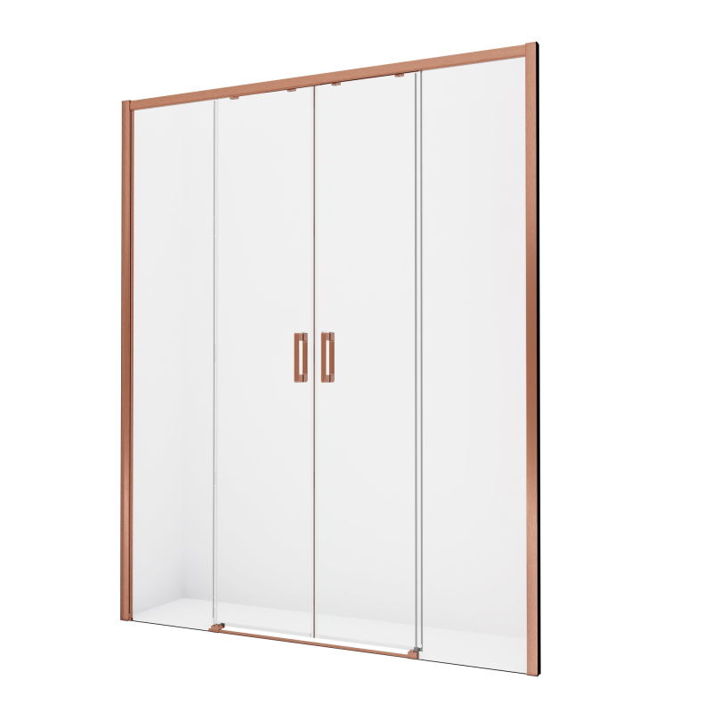 Drzwi wnękowe PRIME COPPER BRUSHED 190x200 szkło 6 mm NEW TRENDY D-0832A