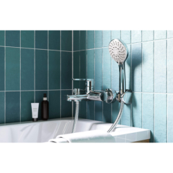 Bateria wannowa Tubo chrom DEANTE BUT_010M