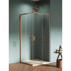 Kabina prysznicowa PRIME COPPER BRUSHED 90x70x200 szkło 6 mm NEW TRENDY D-0810A/D-0807A