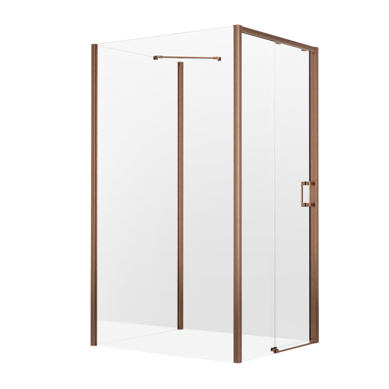 Kabina prysznicowa PRIME COPPER BRUSHED 110x100x200 szkło 6 mm NEW TRENDY K-4109