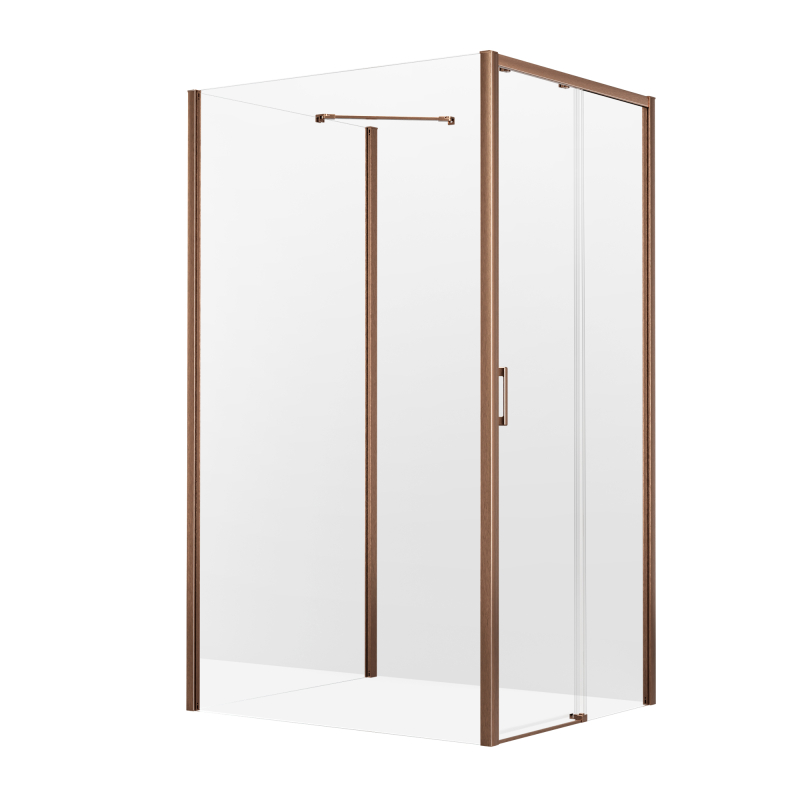 Kabina prysznicowa PRIME COPPER BRUSHED 110x100x200 szkło 6 mm NEW TRENDY K-4128