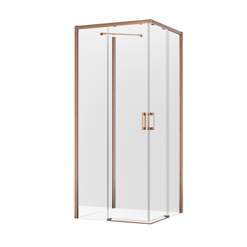 Kabina prysznicowa PRIME COPPER BRUSHED 100x90x200 szkło 6 mm NEW TRENDY K-4158