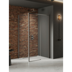 Kabina prysznicowa PRIME GUNMETAL BRUSHED 100x70x200 szkło 6 mm NEW TRENDY D-0886A/D-0352B