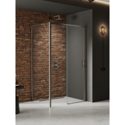 Kabina prysznicowa PRIME GUNMETAL BRUSHED 140x80x200 szkło 6 mm NEW TRENDY K-4841