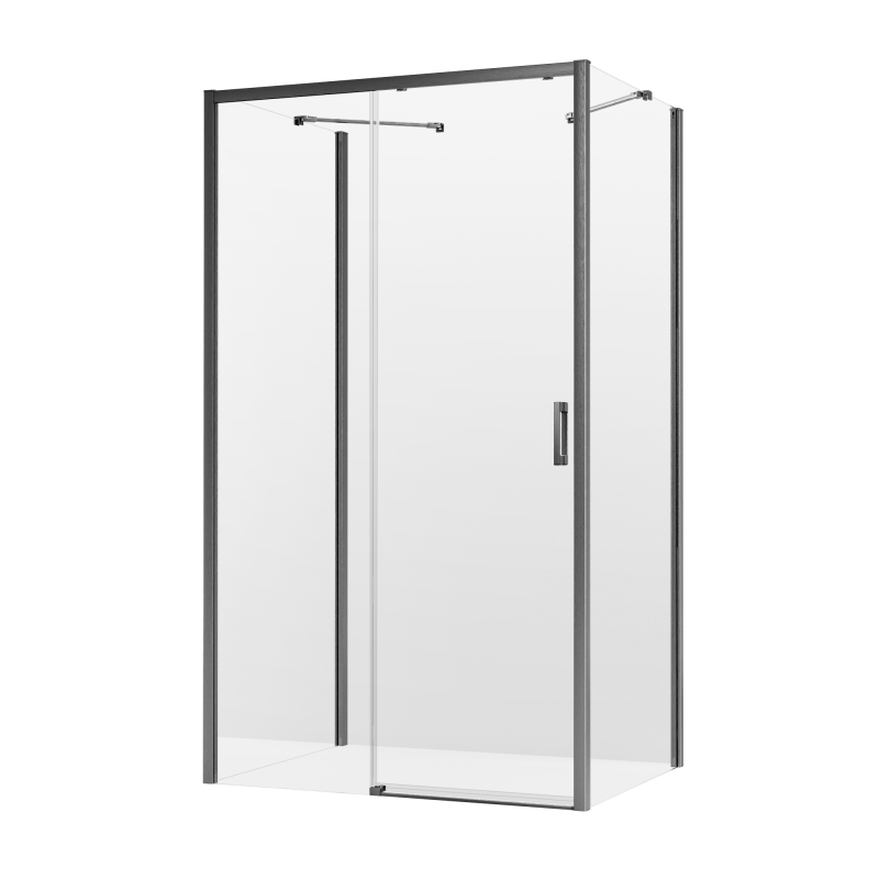 Kabina prysznicowa PRIME GUNMETAL BRUSHED 160x70x200 szkło 6 mm NEW TRENDY K-4876