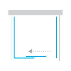 Kabina prysznicowa PRIME GUNMETAL BRUSHED 100x70x200 szkło 6 mm NEW TRENDY K-4880