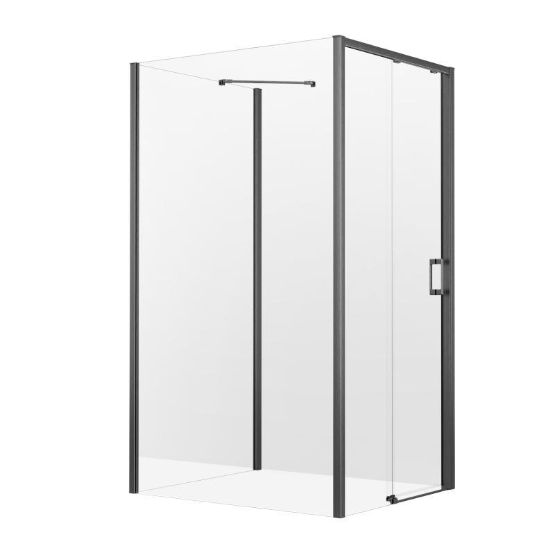 Kabina prysznicowa PRIME GUNMETAL BRUSHED 120x120x200 szkło 6 mm NEW TRENDY K-4931