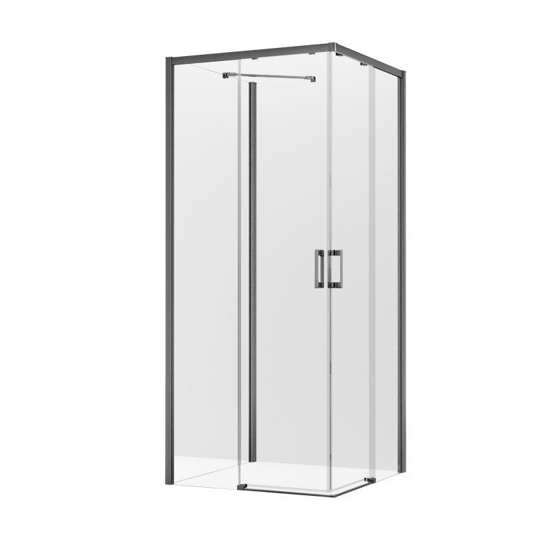 Kabina prysznicowa PRIME GUNMETAL BRUSHED 100x90x200 szkło 6 mm NEW TRENDY K-4973