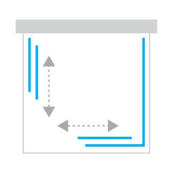 Kabina prysznicowa PRIME GUNMETAL BRUSHED 70x100x200 szkło 6 mm NEW TRENDY K-4974