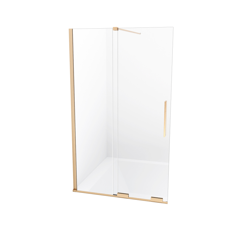 Parawan nawannowy SMART GOLD BRUSHED 110x150 szkło 8 mm NEW TRENDY EXK-7788